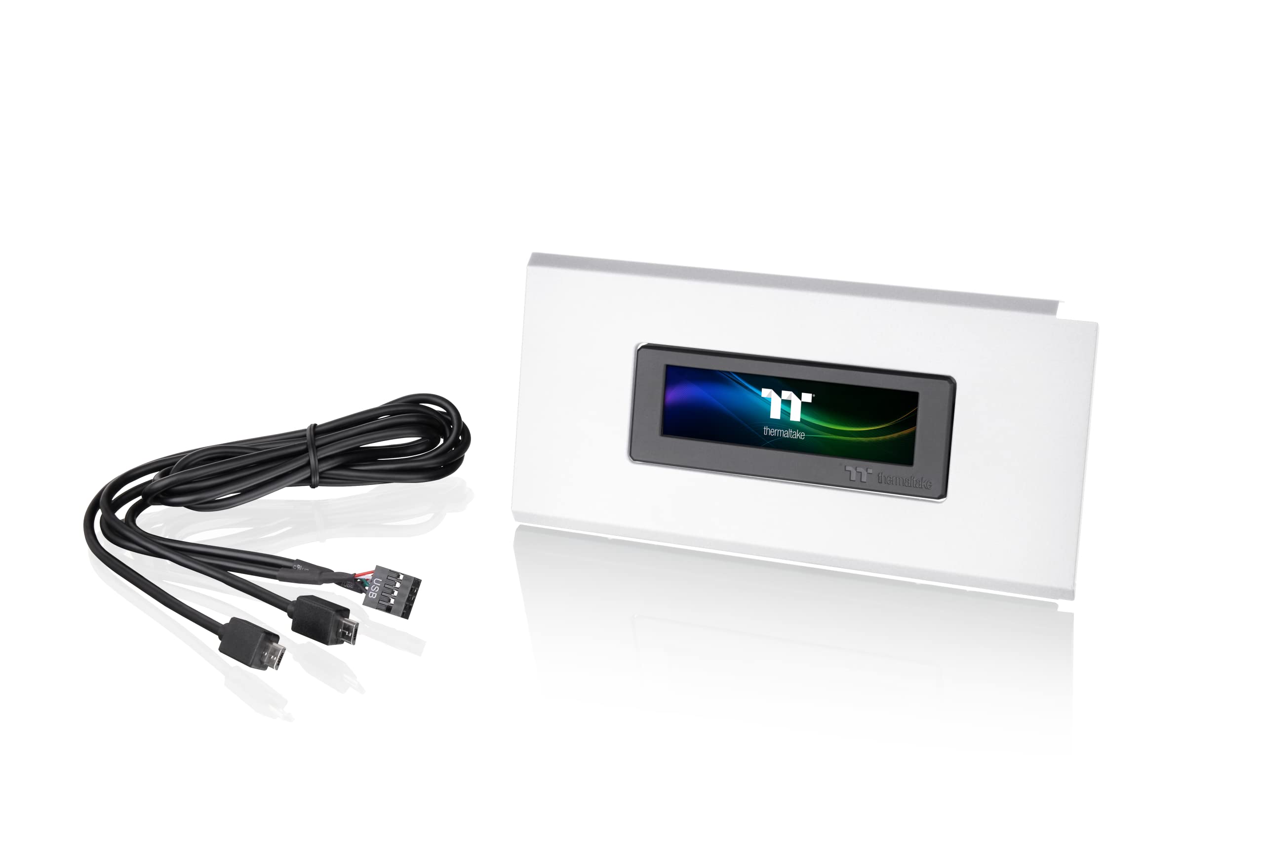 Thermaltake LCD Panel Kit Snow | LCD Upgrade Kit | 3.9 Zoll Display | TT RGB Plus 2.0 Unterstützung | Anzeige von Systeminformationen | Kompatibel mit Ceres 300 und 500 TG