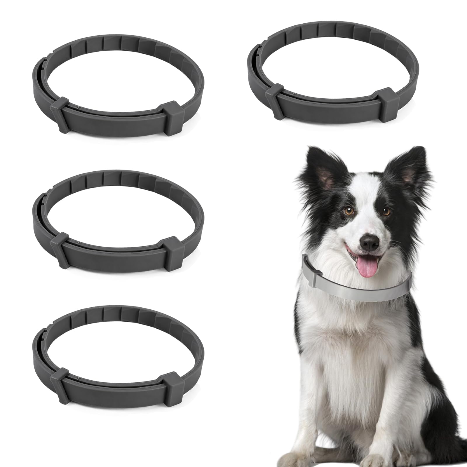 4 Pack Cat Calming Collar, 38cm Adjustable Pheromone Anxiety Relief Collar for Cats and Kittens, Waterproof Purple Cat Collar for Stress Reduction and Soothing