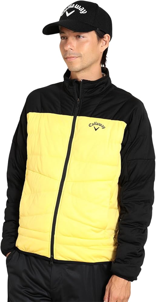 Amazon | [キャロウェイ] メンズ 撥水 フルジップ中綿ブルゾン (スター