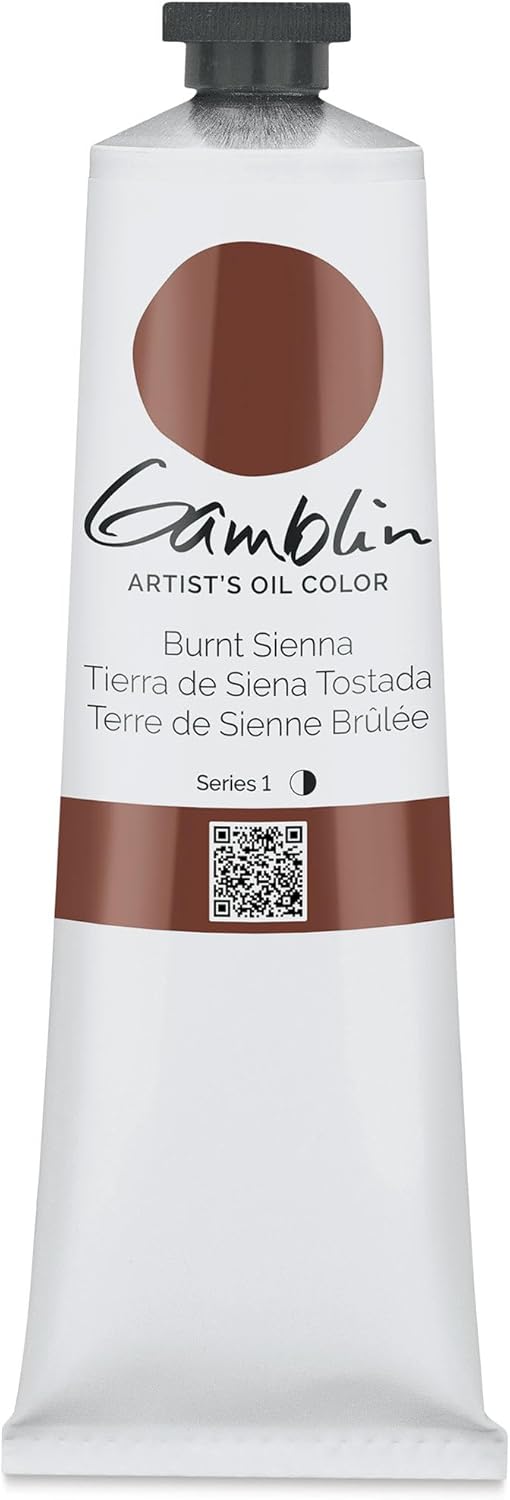 5.07 oz. Artists' Grade Oil Color : Burnt Sienna