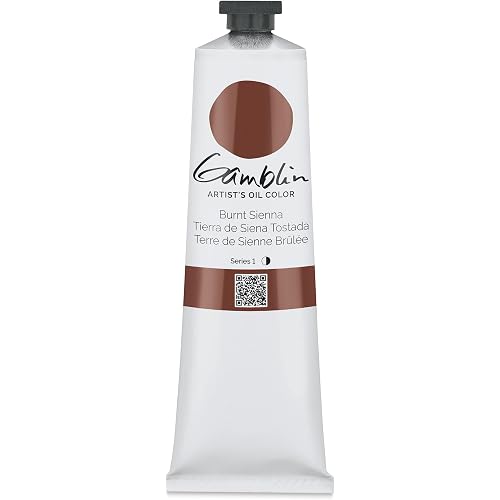 5.07 oz. Artists' Grade Oil Color : Burnt Sienna