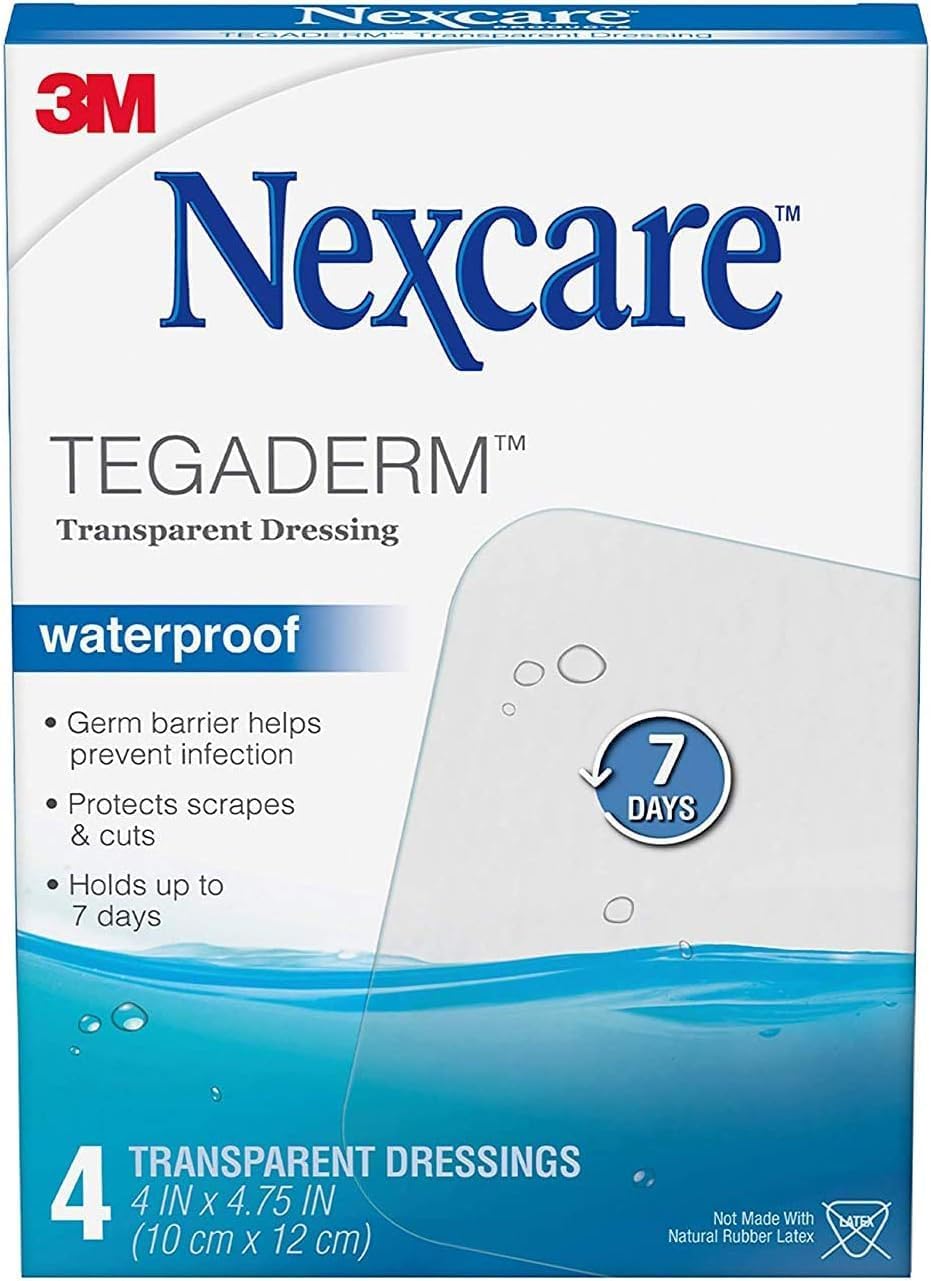 Nexcare Tegaderm Transparent Dressings 4 Inches X 4-3/4 Inches