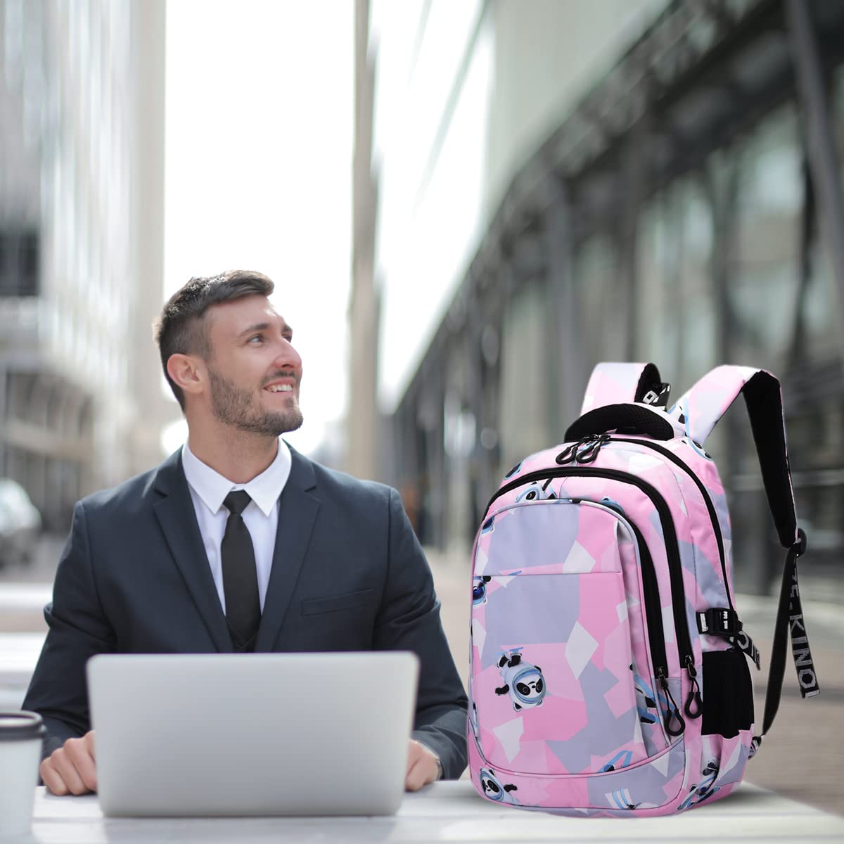 Tinytot 30 Litre, Stylish & Trendy Bag Water Resistant High Storage Heart Star Printed School Backpack College Backpack Travel Backpack Bag for Boys & Girls, 2nd Standard Onwards 18 Inch ; (Blue) 3