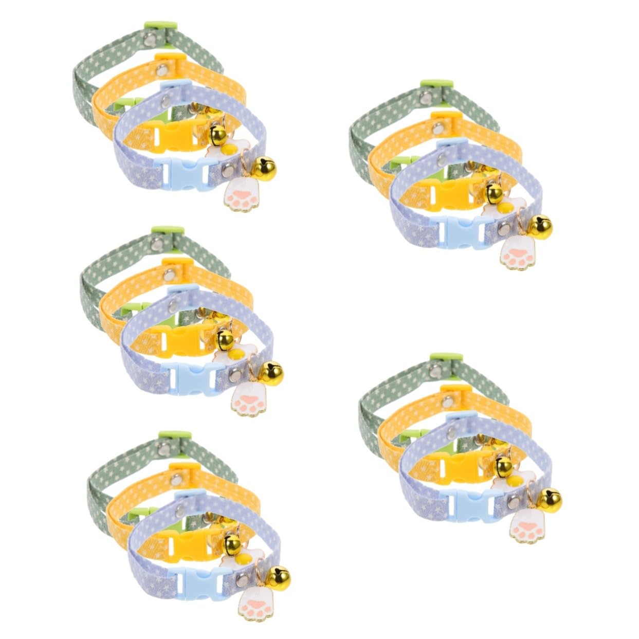 Yardwe 15pièces Collier pour Chat avec Pendentif Avocat pour Et Chiots Collier Décoratif avec Clochettes pour Utilisation Intérieure Et Extérieure Design Et