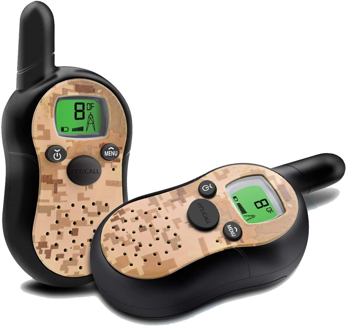 Walkie Talkies for Kids Gifts,Kids' Walkie Talkies Outdoor Long Range, Birthday Gifts Present Toys for 4 5 6 7 8 Year Old Boys, Stocking Stuffers Pretend Camping Set for Kids Boys