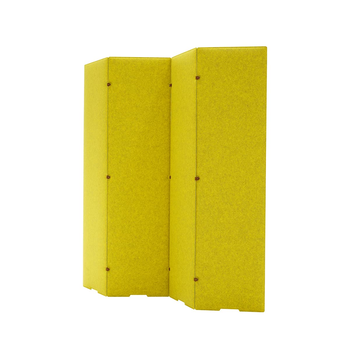 TRANQUORD 吸音パーテーション サフランイエロー 4連 qon-hf-0002