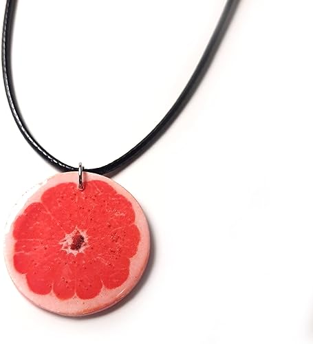 Miniatura 7 de Fruit Slice Pendant Handmade Citrus Grapefruit Orange Lemon Lime Pamelo Necklace Mini Food Girlfriend Outdoors Gift Bright Summer Necklace for Women