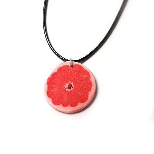 Miniatura 7 de Fruit Slice Pendant Handmade Citrus Grapefruit Orange Lemon Lime Pamelo Necklace Mini Food Girlfriend Outdoors Gift Bright Summer Necklace for Women