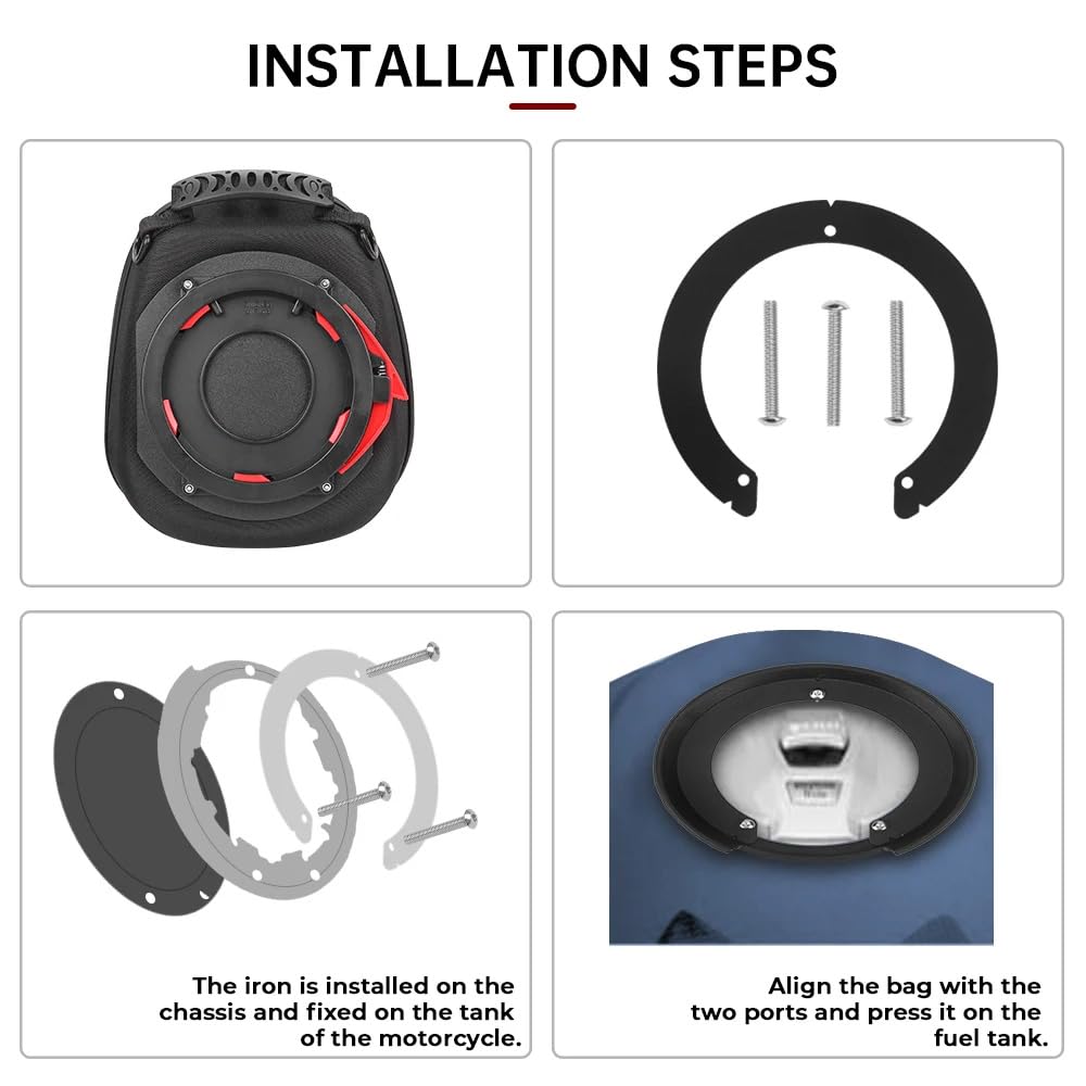 Amazon | FOR ZX-6R 2019-2022オートバイ燃料タンクバッグ荷物