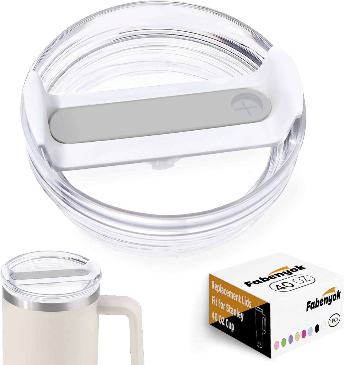40 OZ Tumbler Lid Replacement Fit for Stanley Cup