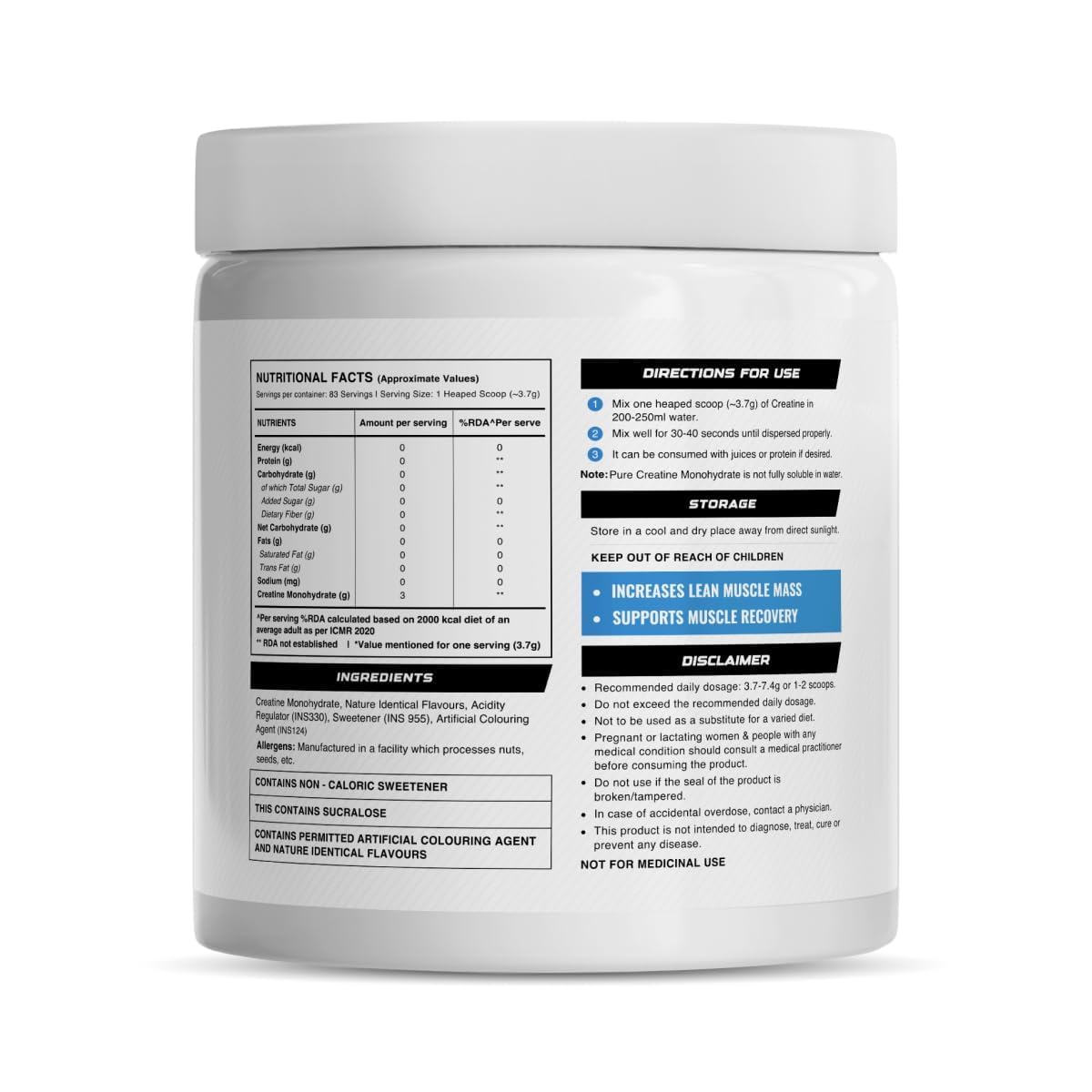 Wellcore Pure Micronised Creatine Powder (83 Servings, Watermelon Wave) — Amazon image 8