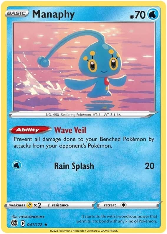 Manaphy - 041/172 - Rare - Sword & Shield: Brilliant Stars