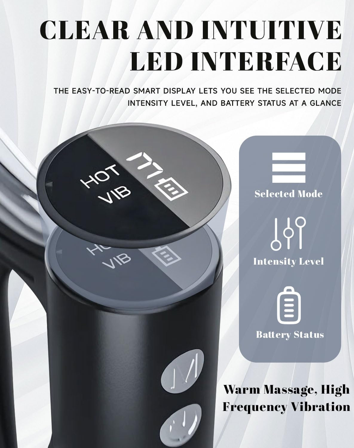 Electric Massage Scraper & Massager, Three Modes Levels, with Led Display, 3 Power Levels, Portable Compact, Long Battery Life, Deep Muscle Relief for Whole Body (1 Pcs)