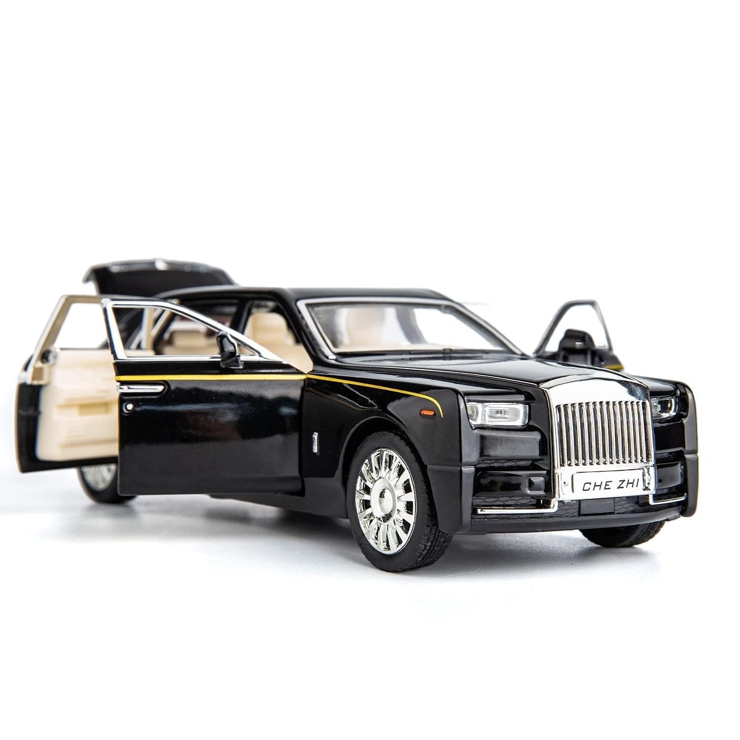 KRIREEN Die Cast Rolls Royce Phantom Metal Car 1/32 Scale Pull Back Toy Diecast Toy Cars for Kids It Comes with Openable Doors, Sound and Light for Kids Boys & Girls, Best for Gifts (Black) (B0CRYXG4VV) Amazon Price History, Amazon Price Tracker