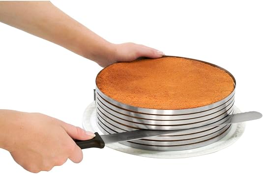 Zenker 10.24-inch Stainless Steel Cake Cutting Aid, Sliver, Round Shape
