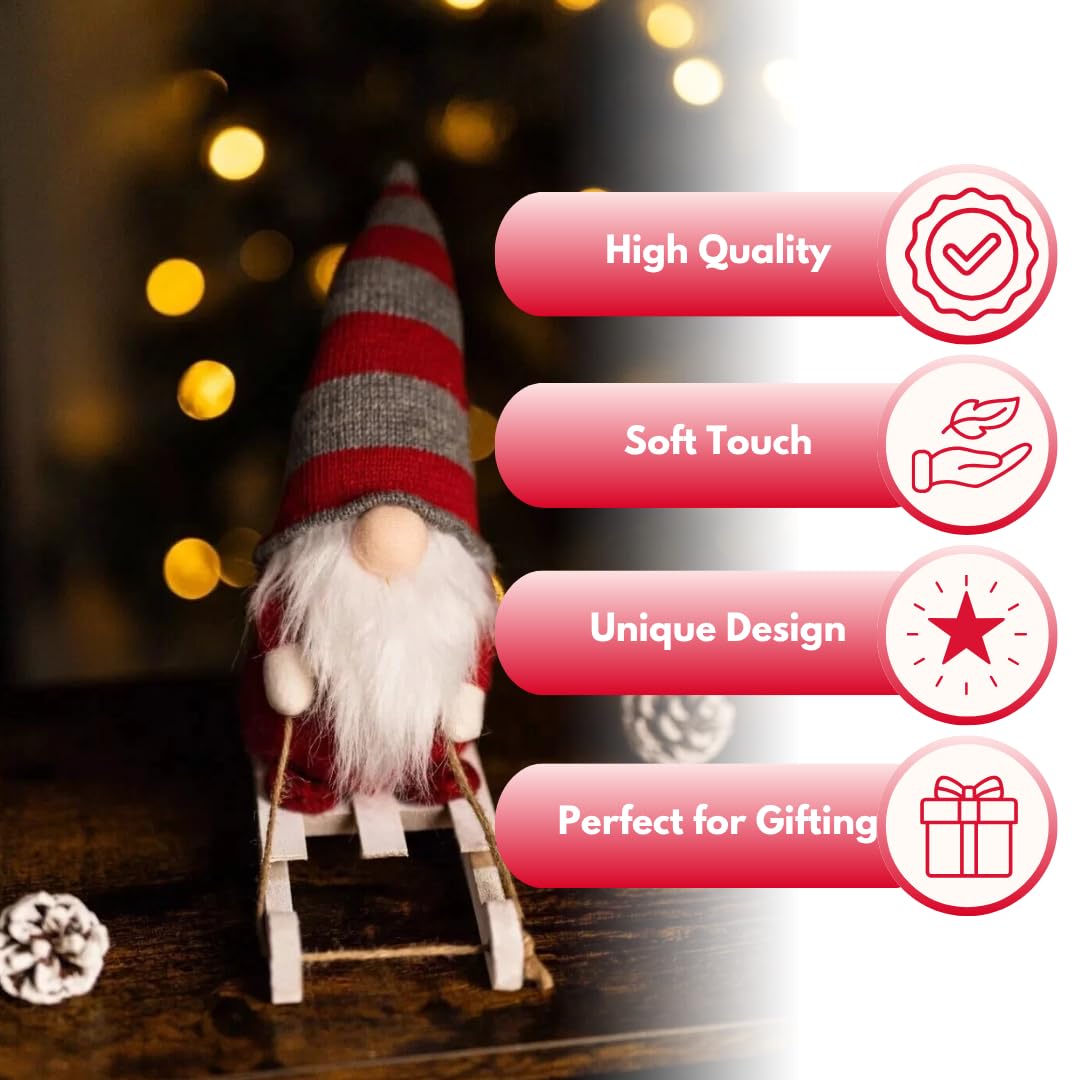 Decorazione natalizia a forma di Babbo Natale Colore rosso