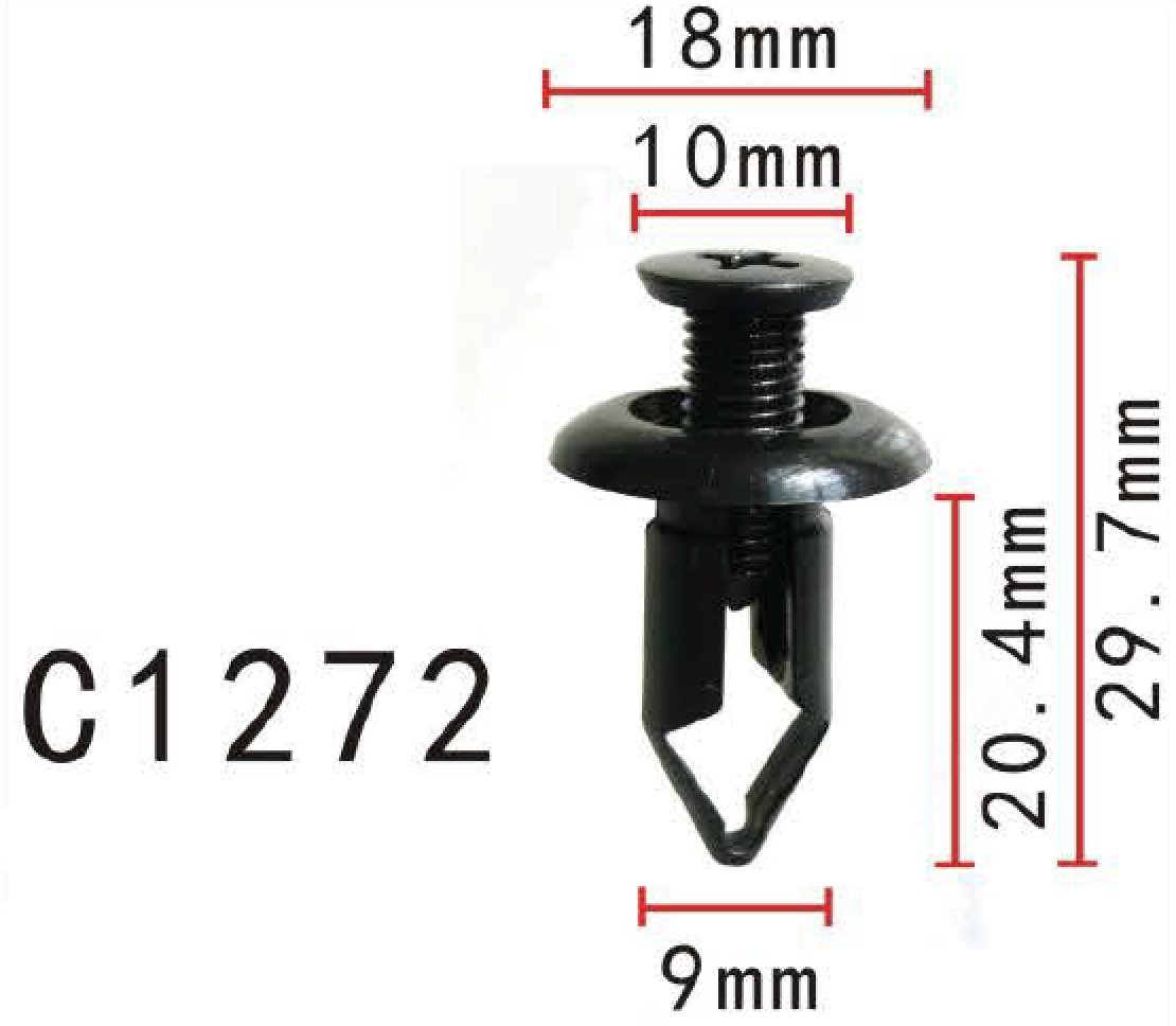 Amazon.com: Autobahn88 Front Bumper Push-Type Clip, compatible 