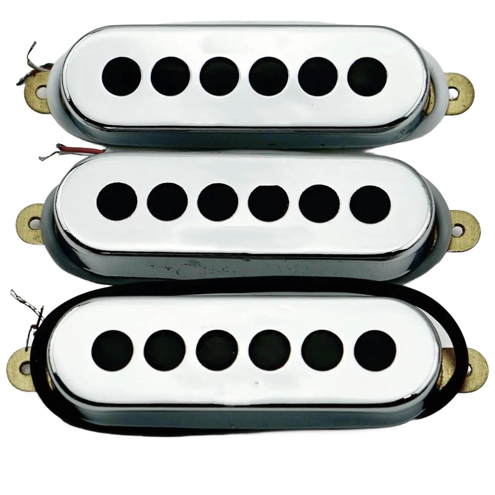 Pastilla De Guitarra Eléctrica Profesional Pastillas Alnico V Para Guitarra Eléctrica Cromadas | 1 juego de bobina simple SSS