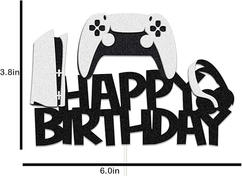 Miniatura 2 de Decoración de pastel de videojuegos con purpurina para fiesta temática de videojuegos