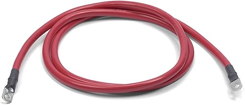 WARN 98498 Pieza de servicio - Cable eléctrico de la batería del cabrestante, rojo calibre 2, longitud de 72"