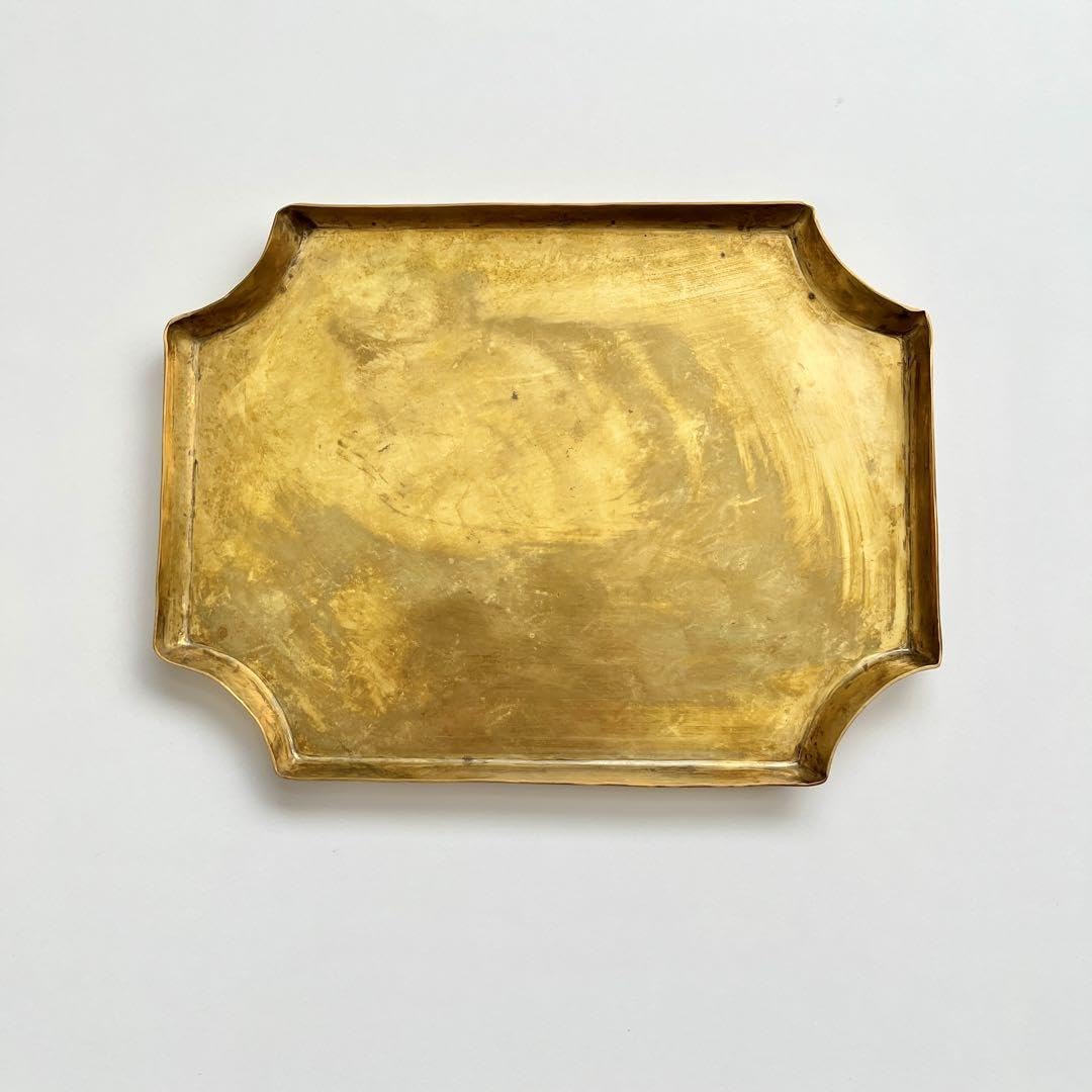 川地あや香　真鍮　隅切り皿 Amazon.co.jp: 川地あや香 真鍮 隅切り皿 : おもちゃ