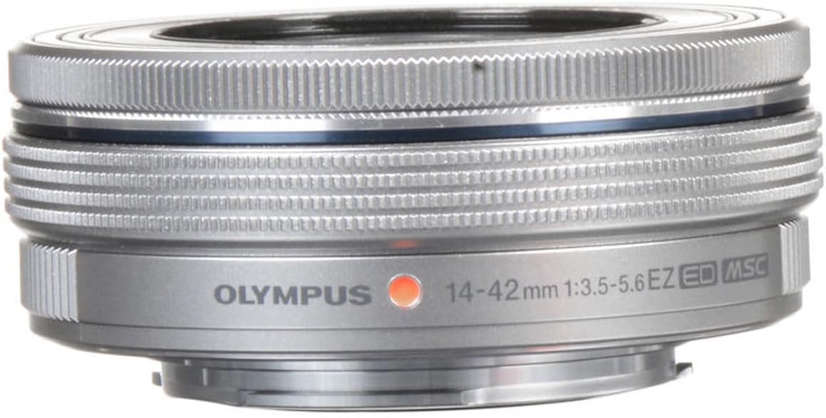OM SYSTEM Olympus M.Zuiko Digital 14-42mm F3.5-5.6 EZ Silver for Micro Four Thirds System Camera, Compact 3X Zoom Lens