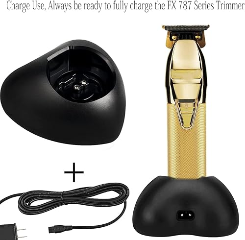 Miniatura 5 de BabylissPRO Barberology FX Metal Collection - Soporte de carga para cortapelos y recortadora de contorno profesional 2 en 1, estación base de carga