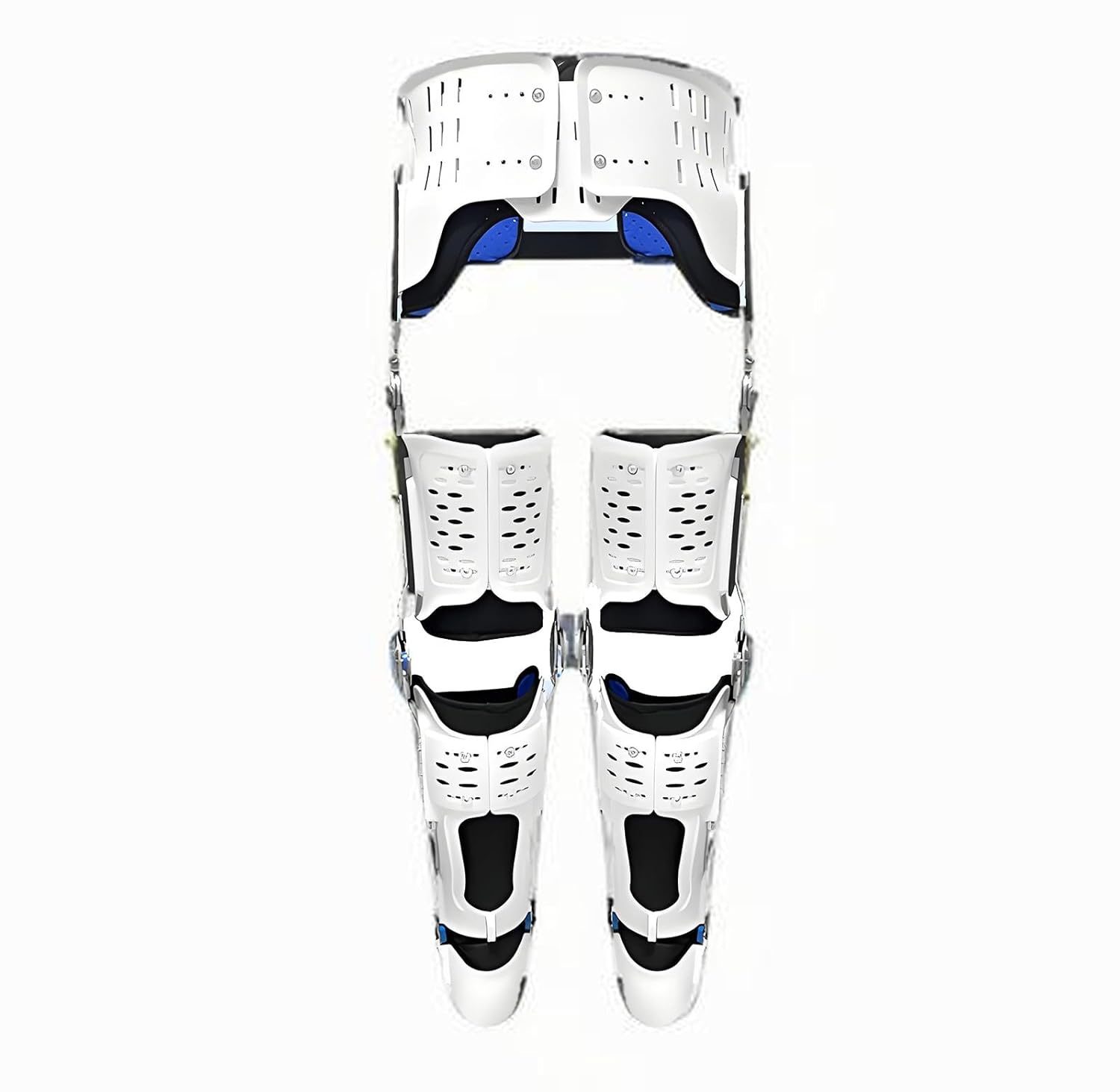 Adjustable Leg Straightening Brace-Hip Abduction Full Leg Brace for Walking with Knee Stabilizer, Hip-Knee-Ankle-Foot Orthosis with Walking Boot Postoperative Rehabilitation Equipment