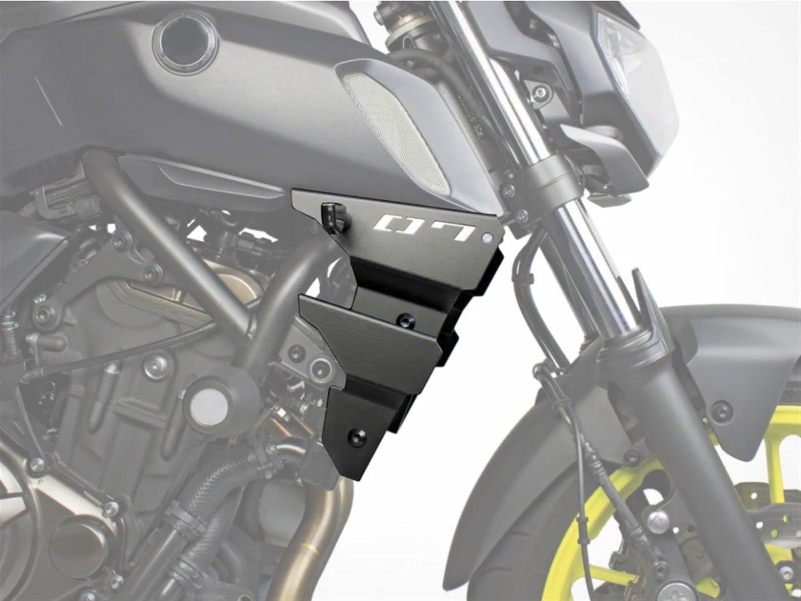 ZEXDDI Kühlerschutz Für Yamaha MT07 FZ07 2019-2024 - CNC Aluminium Gitter Schutz