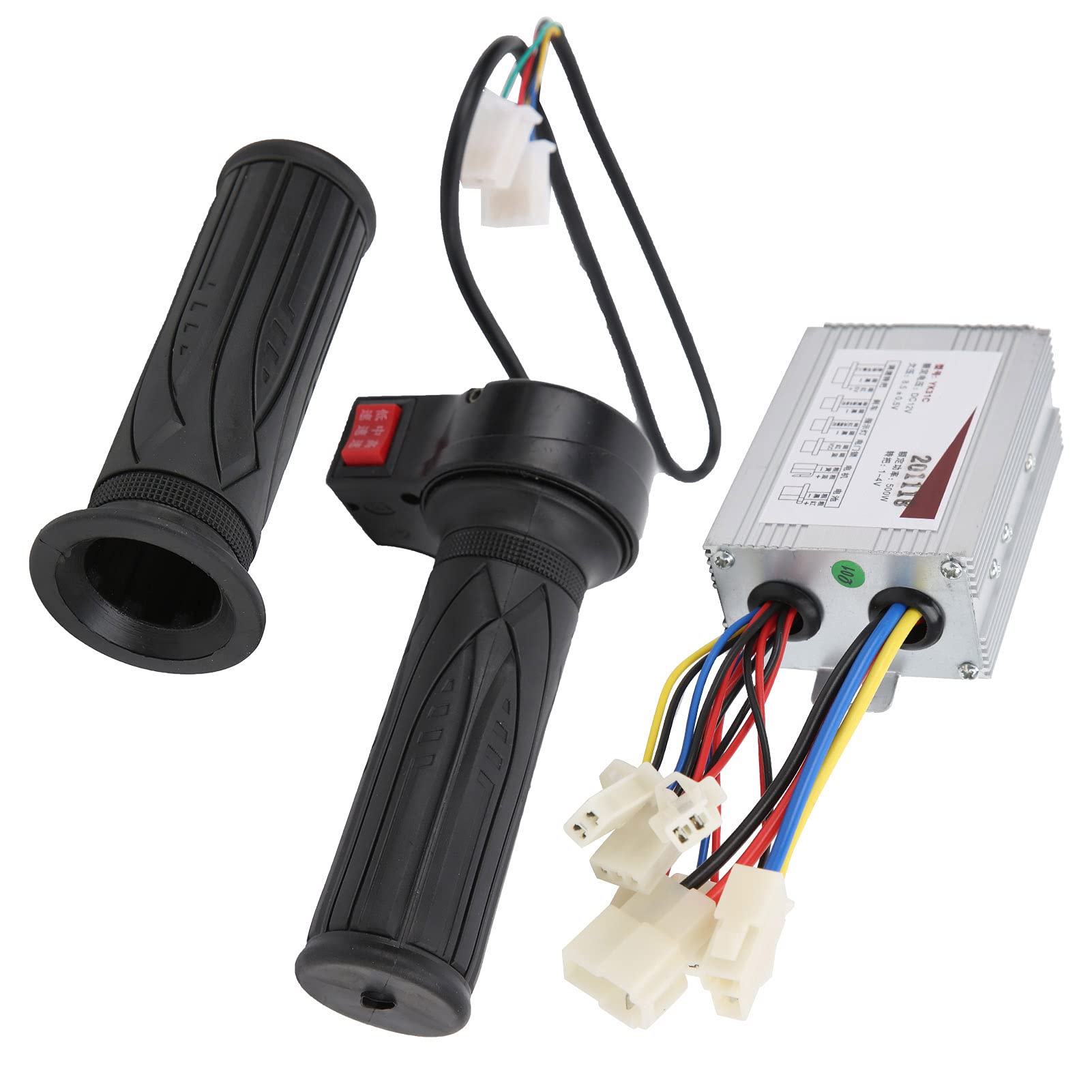 Poignées d'accélérateur de vélo 12v 500w, contrôleur de Brosse, poignée à 3 Vitesses, Accessoire de vélo électrique
