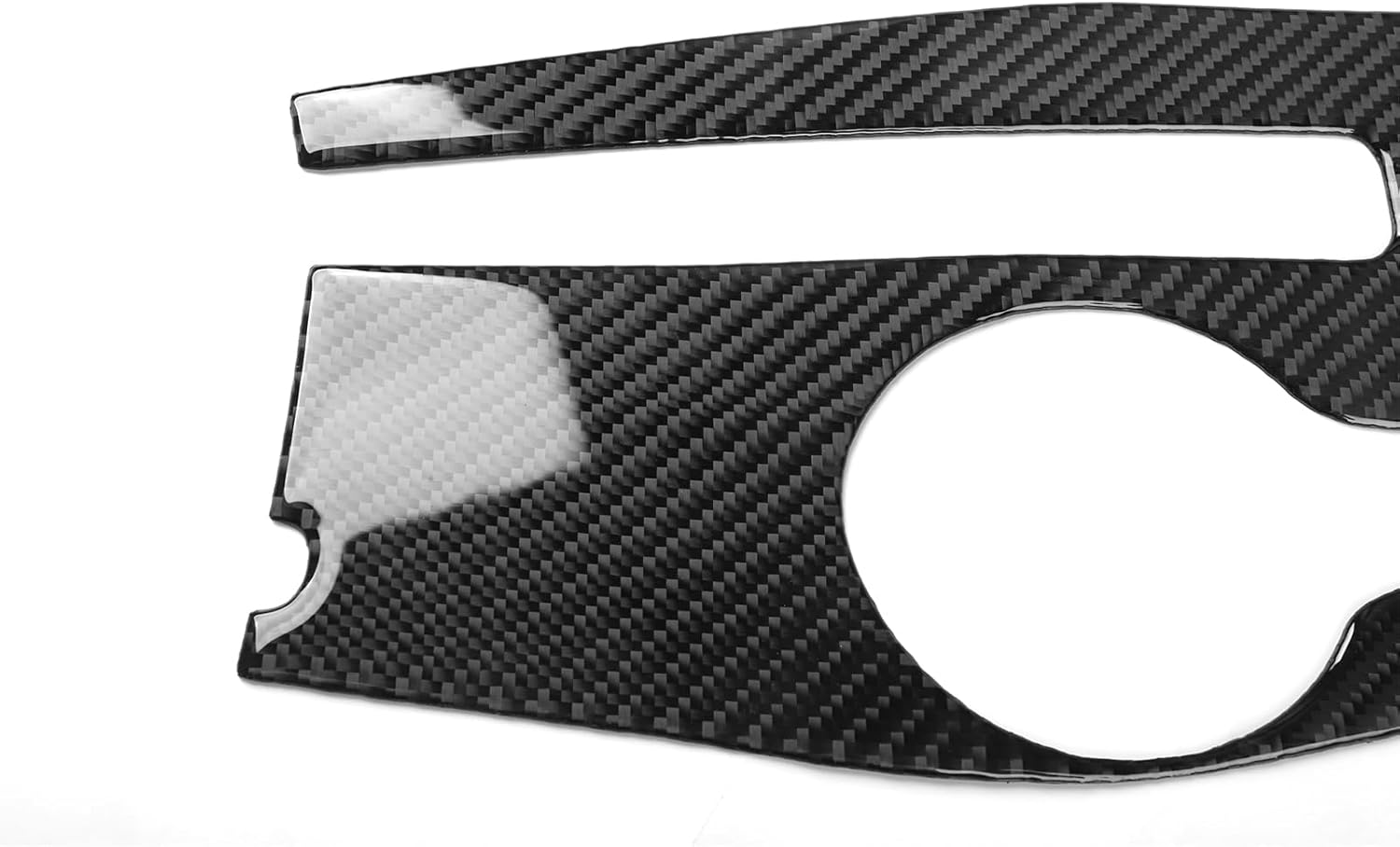 Durable Real Carbon Fiber Fit for Chrysler 200 2011 2012 2013 2014 Touring Limited LX S Accessories Car Center Console Water Cup Holder Handbrake Panel Cover Interior Trim Sticker Decal Black