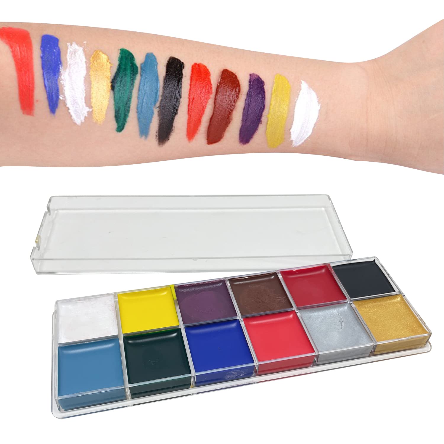 Amazon | Socpuro フェイスペイント 12色セット ボディペイント 油性