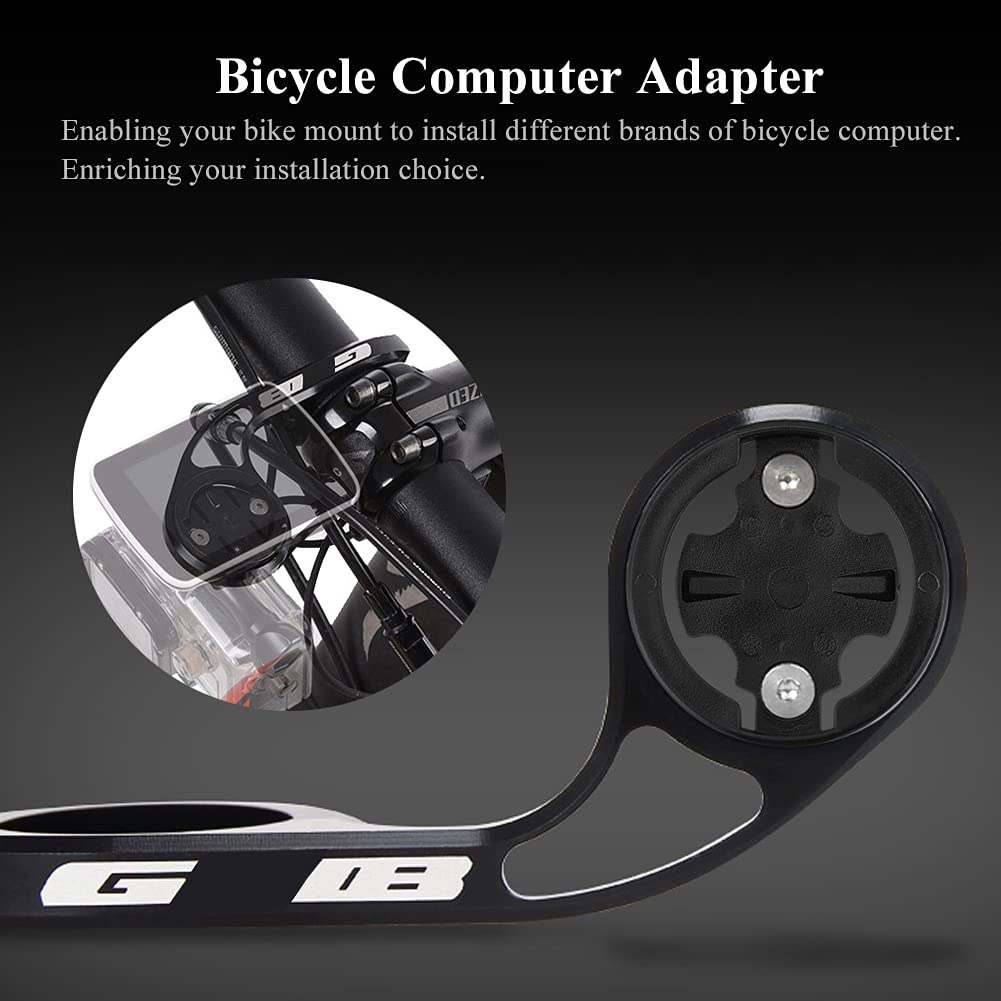 Jwthee Bike Computer Mount Insert, 1pc Cycling Top Mount Computer Base Camera Replacement Insert Adapter Plastic Bike Computer Adapter Base (Bairuiteng)