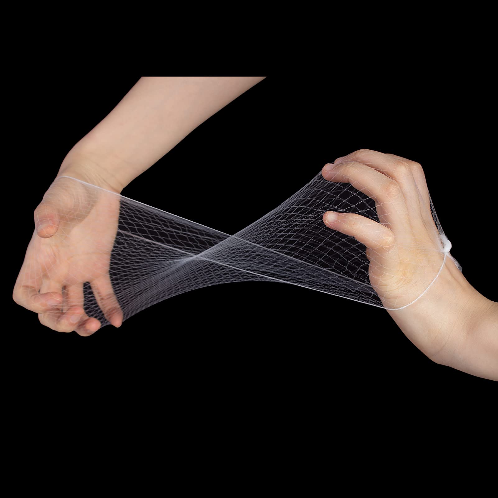 20 redes invisibles de malla con borde elástico – 20 unidades de embalaje individual para dormir de mujeres, ballet, moños de pelo de niños, cocinar, servicio de alimentos, redes de pelucas, 5