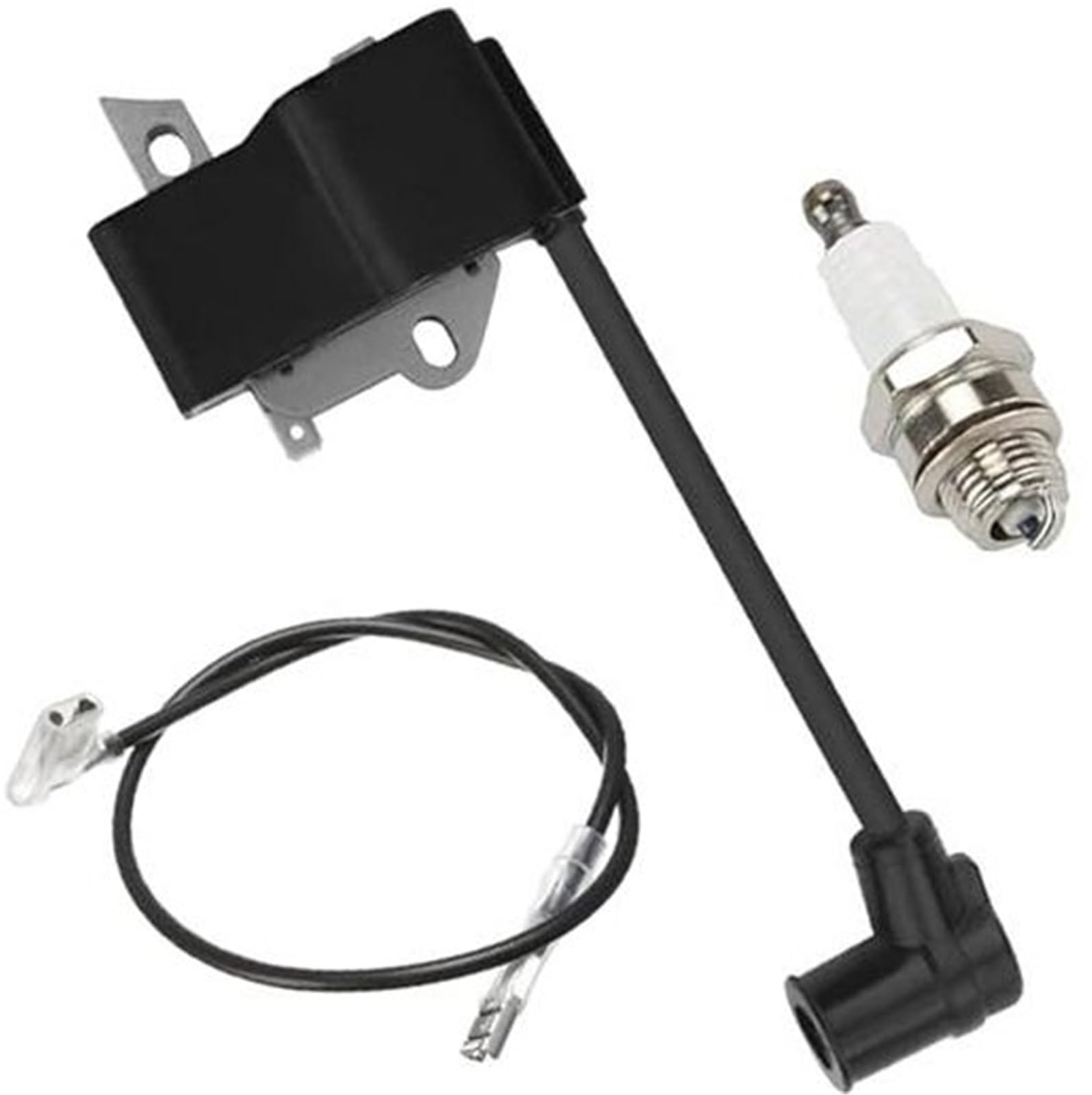 Rynplex Ignition Coil Replacement, for sti-hl FS75 FS80 FS85 FC85 HT70 HT75 HL75 HL75K HS75 HS80 HS85 KM85 String Trimmer Hedge Trimmer Edger Pole Saw Replaces 4137 400 1350, with Spark Plug Garden Eq