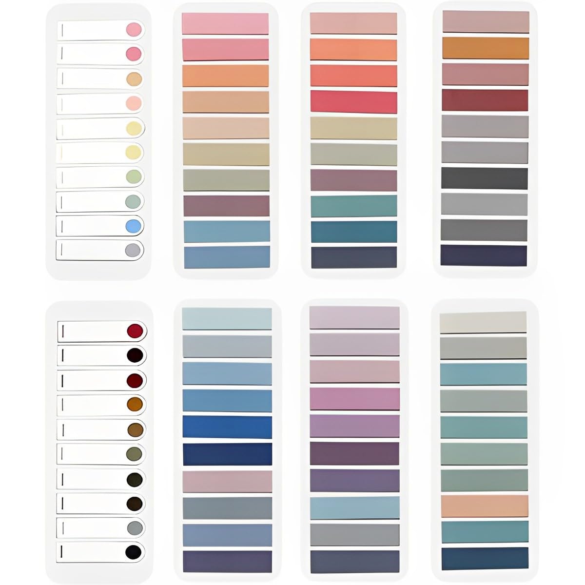 ALMEKAQUZ 1600Pcs Sticky Index Tabs, Transparent Sticky Page Markers Notes, Book Markers, Sticky Note Tabs, Sticky Tabs, Page Tabs, Label Stickers, Small Pop Up Index Tabs, Post Tabs Flags Stickers