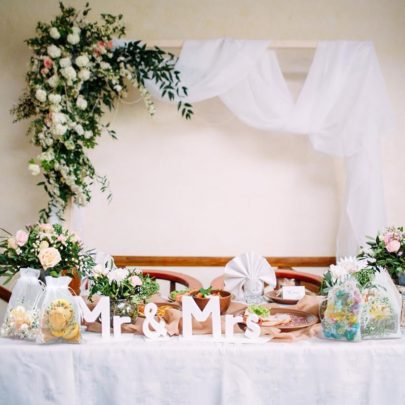 Miniatura 3 de Windyun 200 bolsas de organza Love Is Sweet para regalo de boda, 4 x 6 pulgadas, bolsas de regalo de dulces, pequeñas bolsas de malla de eucalipto