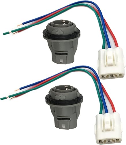 Miniatura 2 de Arnés de conector de enchufe de señal de giro delantero con kit de 3 cables compatible con Honda Civic Acura Accord CRV