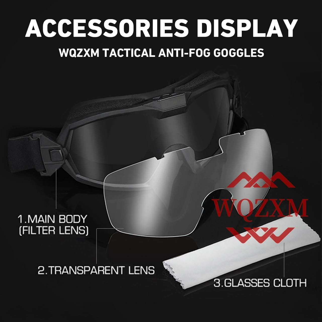 Lunettes Airsoft Antibuée, Lunettes Tactiques avec Ventilateur Et Lentille Interchangeable, Lunettes Et Lunettes De Tir Militaires