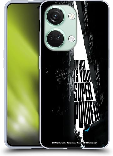 Head Case Designs Batman DC Comics Super Power Duality - Funda de gel suave con licencia oficial compatible con OnePlus Nord 3 5G