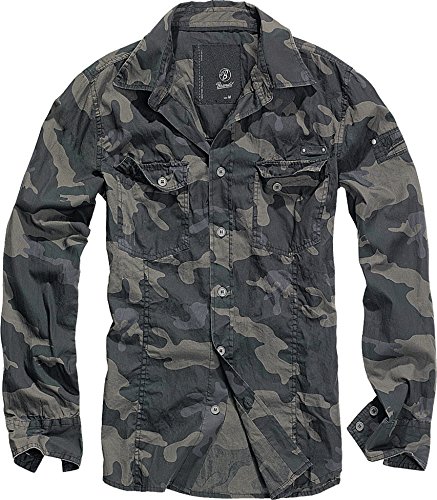 Preisvergleich Produktbild Brandit Men Slim Shirt Herren Hemd Darkcamo L