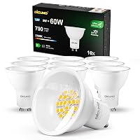 DiCUNO Lampadina LED GU10 Classe B, 5W Equiv. 60W