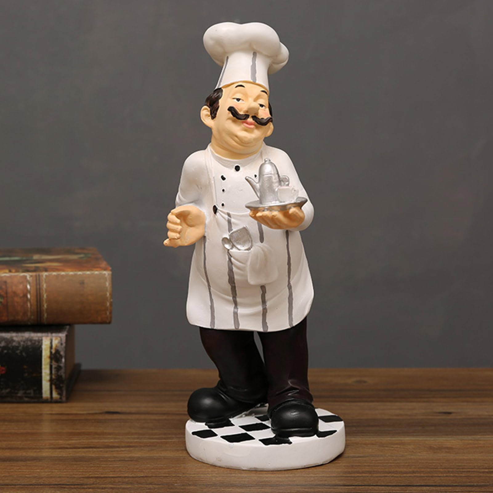 Kochfiguren für,Koch-Statue für,Kochkochen kleine Statue - Harz Tisch