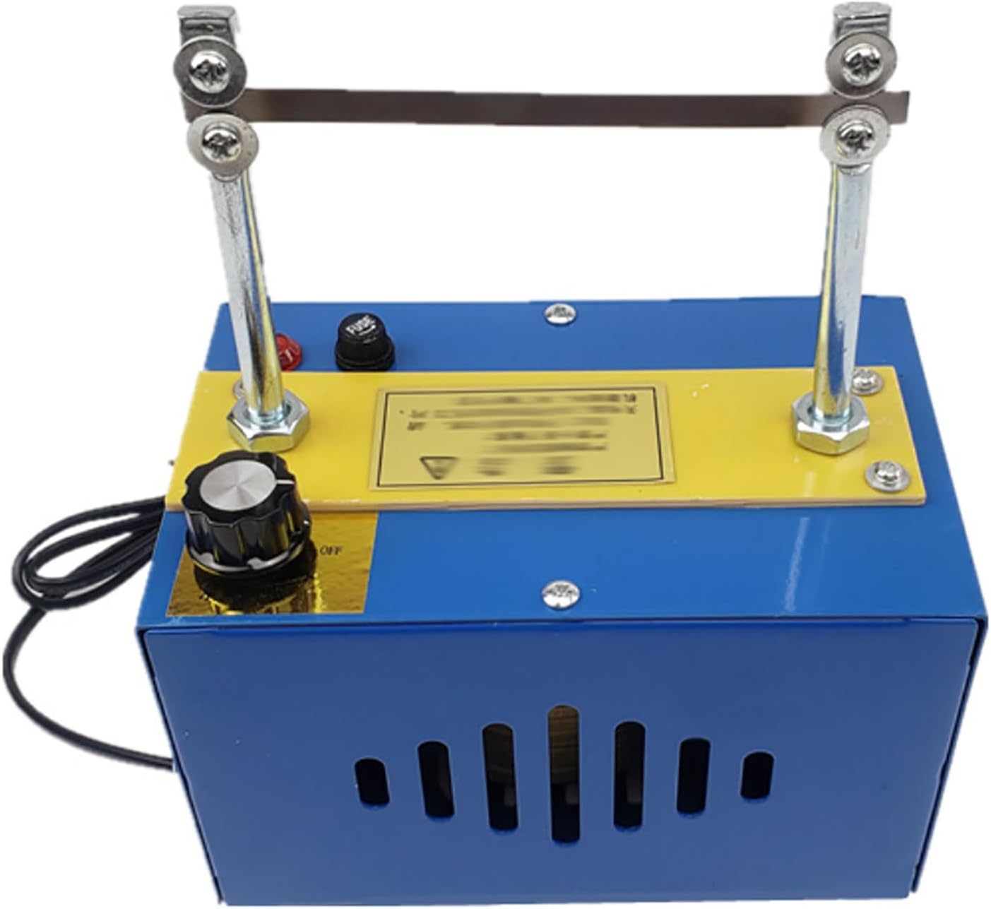Electric Rope Cutter Kit, Bench Mount Tool, 105mm Cutting Width, 900°C Max Blade Temp, 4-Level Temperature Control for Weaving Fabric, Webbing, Ribbons Cutting