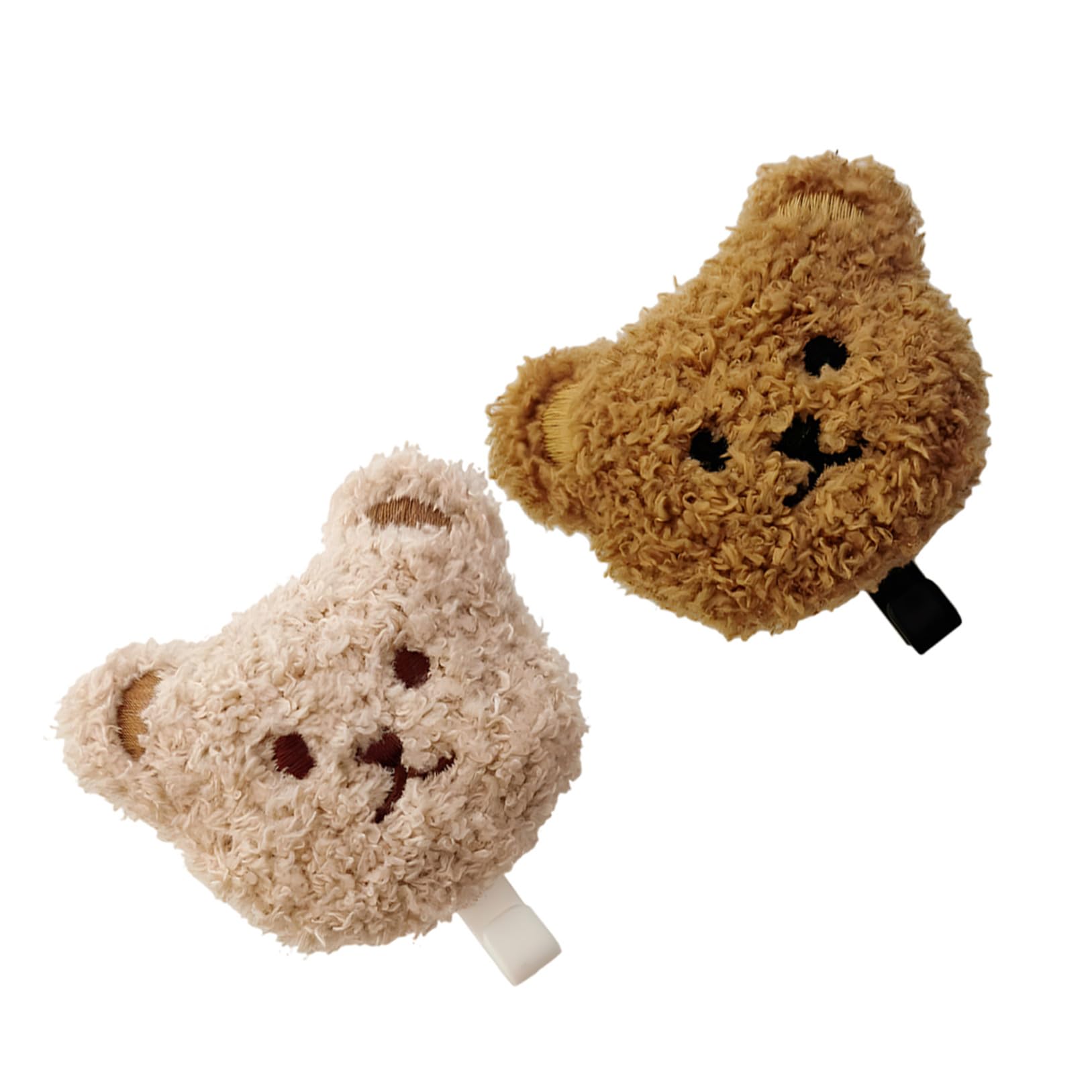 Ipetboom Gancio Adesivo a Parete Orsetto Peluche 2 Pezzi, Gancio Chiavi | Pp Legno Peluche, Design da Muro Autoadesivo, per Cappotti e Ombrelli, Uso Facile in Casa o Viaggio