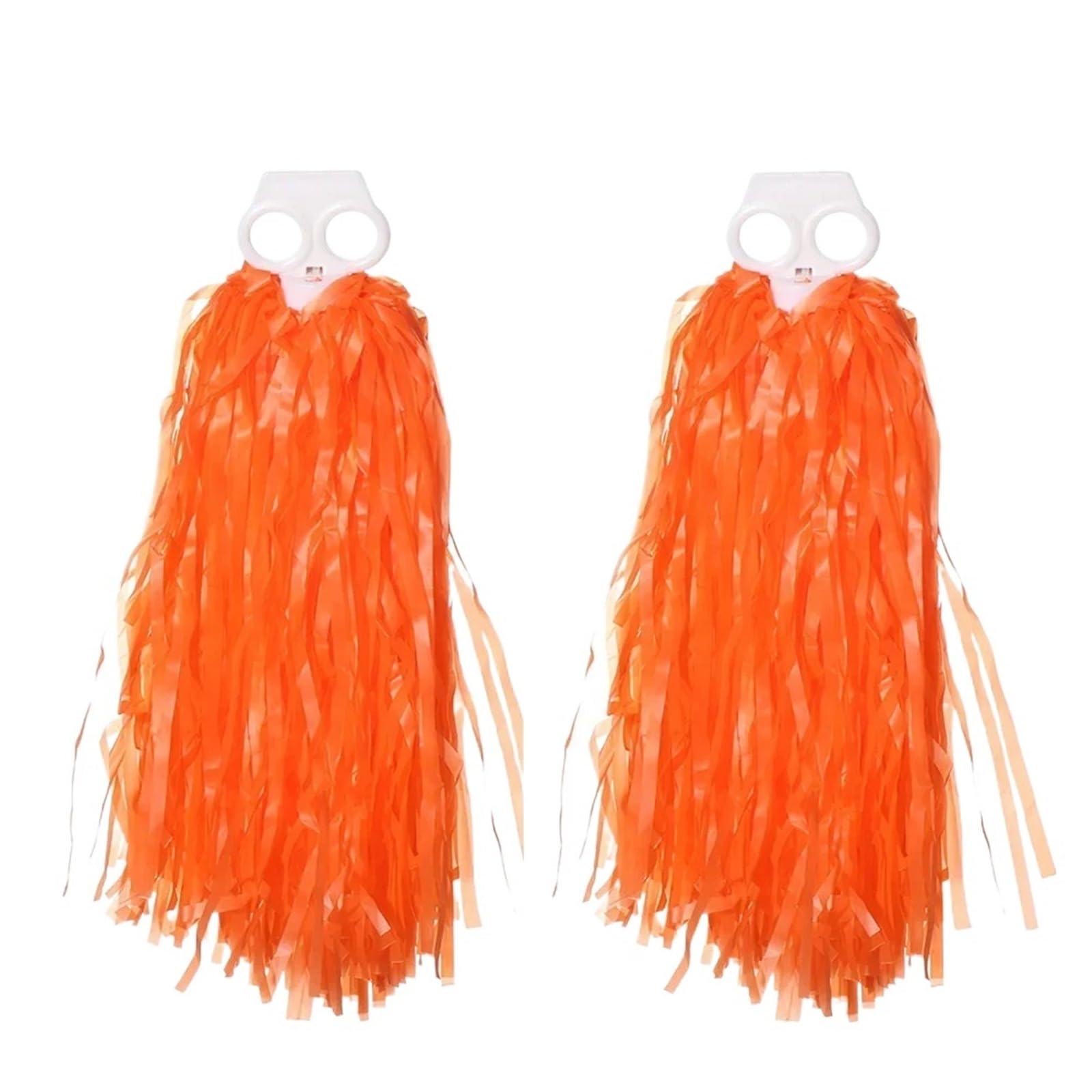 Aiqijohi Girls Color 17 Cheerleader Pom Poms 1Pair Rainbow Plastic Cheerleader Pompoms Cheer Refueling Props Cheerleading Pom Ppom