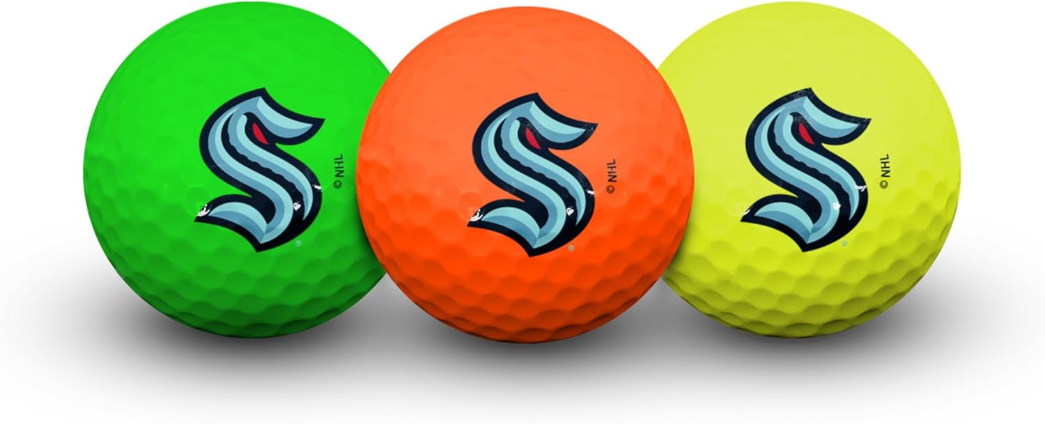 Team Effort Multi-Color Golf Balls Pack of 3 NHL