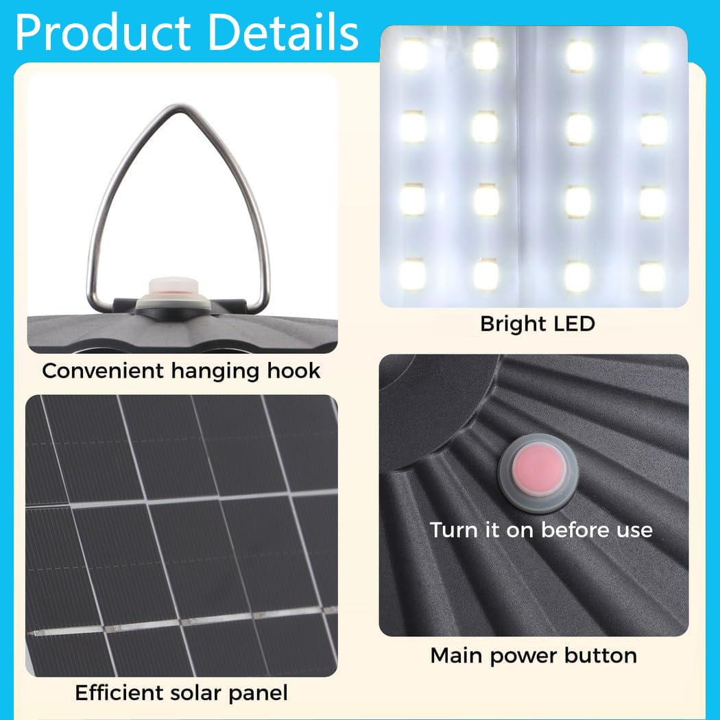 Solarlampen für Außen Innen mit Bewegungsmelder, 5 Modi IP65 Wasserdicht Solarleuchten Pendelleuchte,244 LED Strahler Außen mit Fernbedienung für Outdoor Garten für Garage Garten Hof Decke