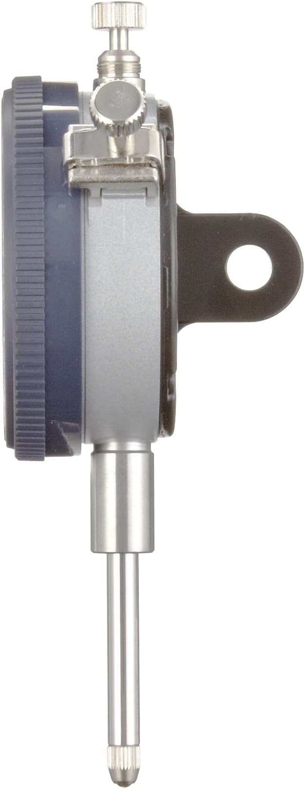 Mitutoyo "2416S" Dial Indicator, 4-48 UNF Thread, 0.47" Stem Diameter, Lug Back", White Dial, 0-100 Reading, 2.25" Dial Diameter, 0.0000-1" Range, 0.000000000000000 Graduation, -0.001" Accuracy