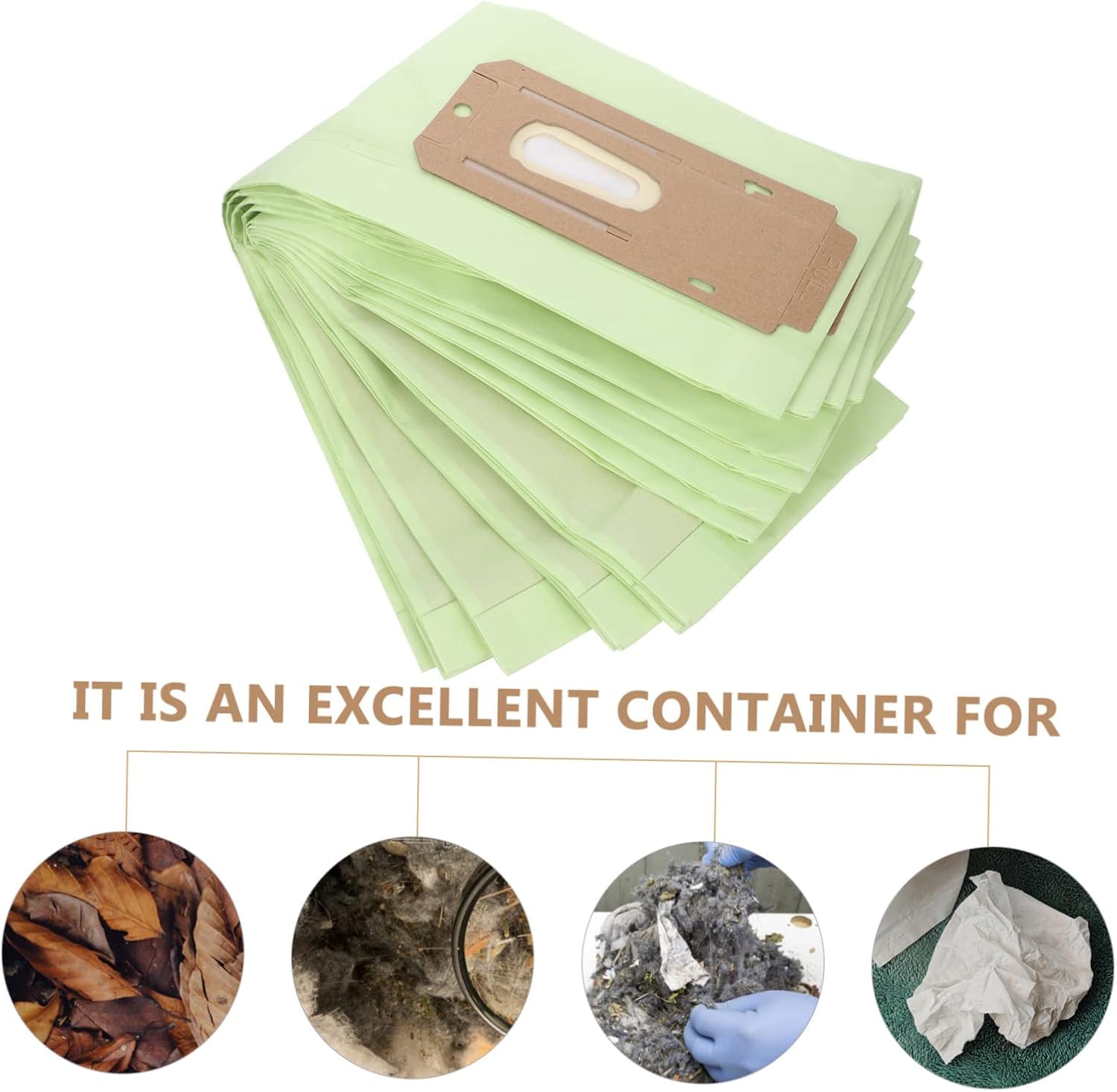 Vacuums 16 Pcs Vacuum Bvacuum Cleaner Standard Bcontainer Collection Bags Vaccume Replacement Bags Floor Vacuum Disposal Bpaper Trash B20G Meltblown (85%) Paper Bags